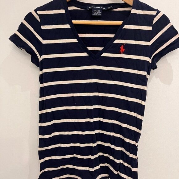 2/40$ Polo Ralph Lauren Xs Nautical White And Bleu - Picture 6 of 6